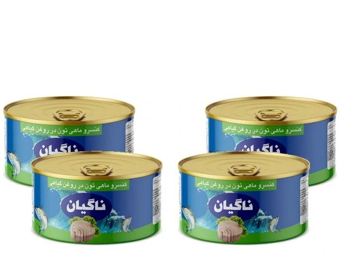 کنسرو تن ماهی ناگیان آماده مصرف مناسب غذای سریع
